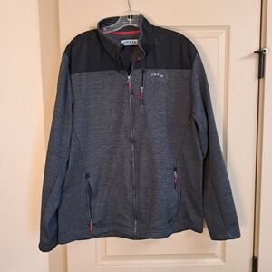 Orvis Men's Black and Gray Jacket Size Large‎